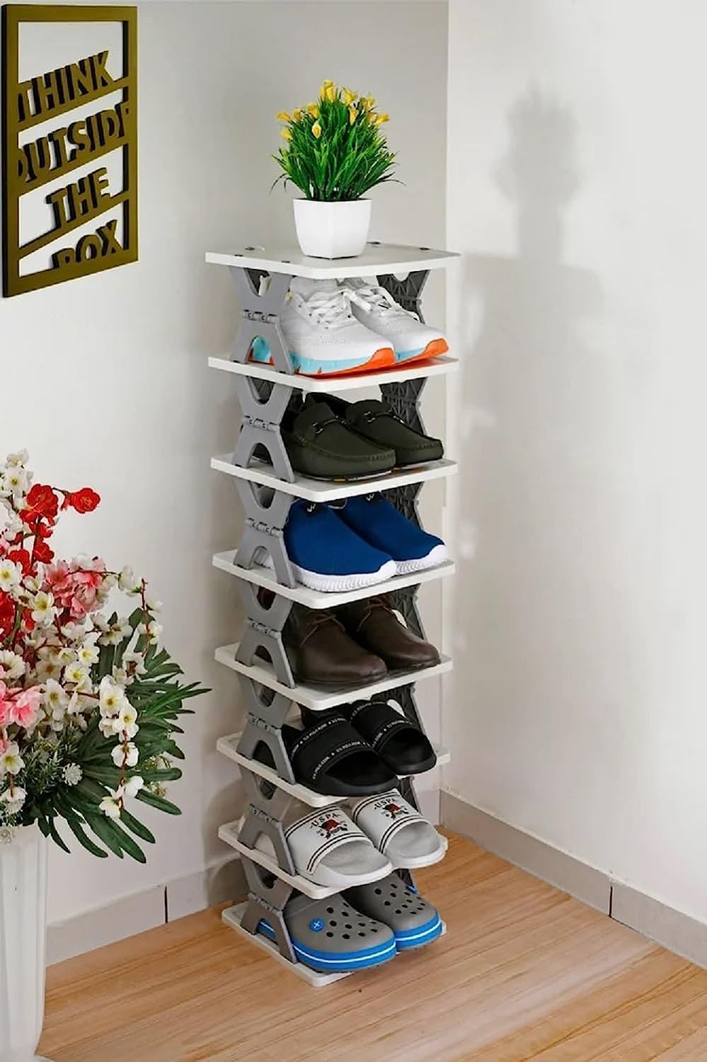 Foldable Shoes Rack - 4 Layer