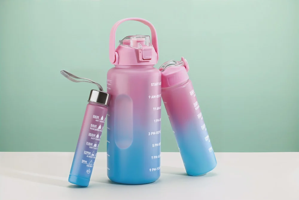 Gradient Motivational Bottle - (3pcs Set)
